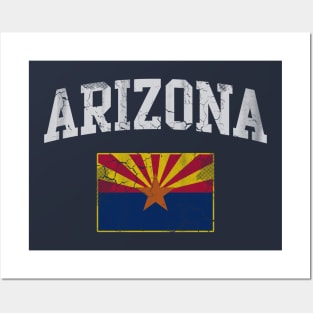 Arizona State Flag Vintage Fade Posters and Art